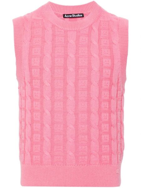 Pull avec applique Acne Studios rose