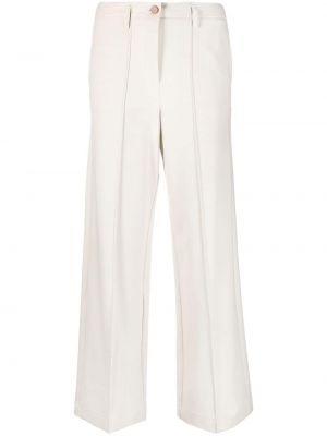 Hose ausgestellt mit plisseefalten Alysi weiß
