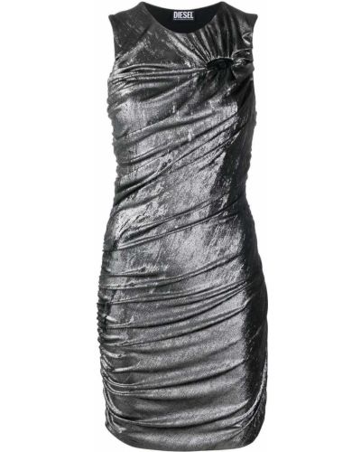 Коктейлна рокля Diesel сиво