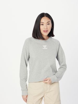 Меланжов пуловер с качулка Hummel