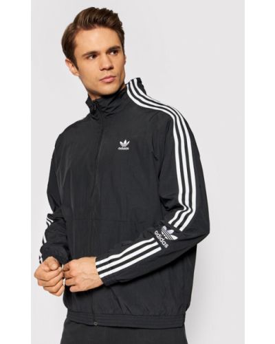 Laza szabású kabát Adidas Originals fekete