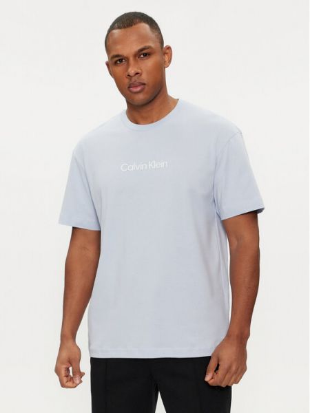 Priliehavé tričko Calvin Klein modrá