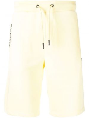 Shorts à imprimé Karl Lagerfeld jaune