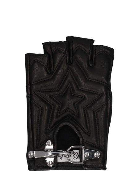 Kožené rukavice Lanvin čierna