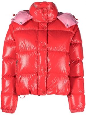 Pernata jakna Moncler crvena