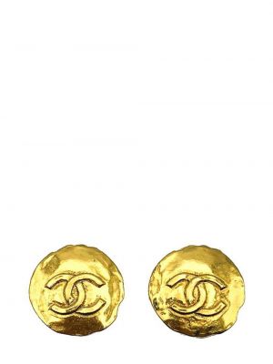Náušnice Chanel Pre-owned zlatá