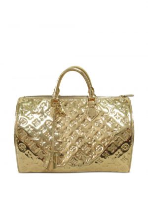Borsa shopper di pelle Louis Vuitton oro