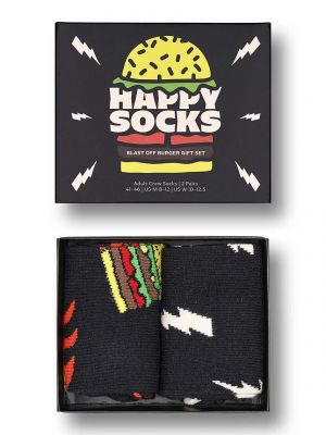 Чорапи Happy Socks черно