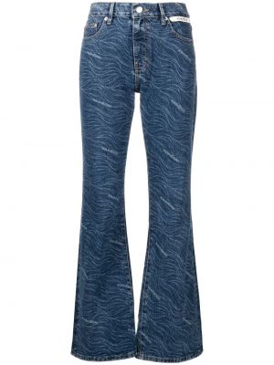 Bootcut jeans mit print ausgestellt Kimhekim blau