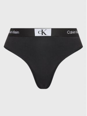Bavlnené tango nohavičky Calvin Klein Underwear - čierna