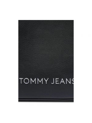 Shopperka skórzana ze skóry ekologicznej Tommy Jeans czarna