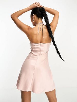 Платье мини Rare розовое