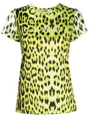 T-shirt mit print mit leopardenmuster Roberto Cavalli