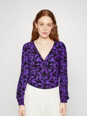 Блузка на пуговицах Tom Tailor Denim фиолетовая