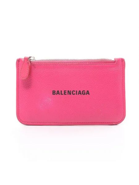 Retro leder clutch Balenciaga Vintage pink