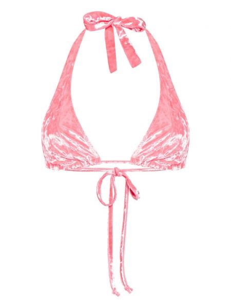 Aksamitny bikini Forte Forte różowy