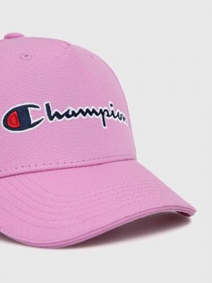 Хлопковая кепка Champion фиолетовая