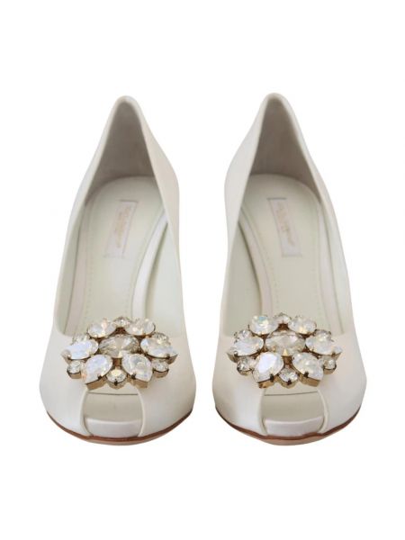 Sandale ohne absatz Dolce & Gabbana weiß