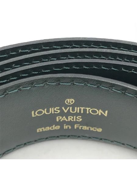 Cinturón de cuero retro Louis Vuitton Vintage negro
