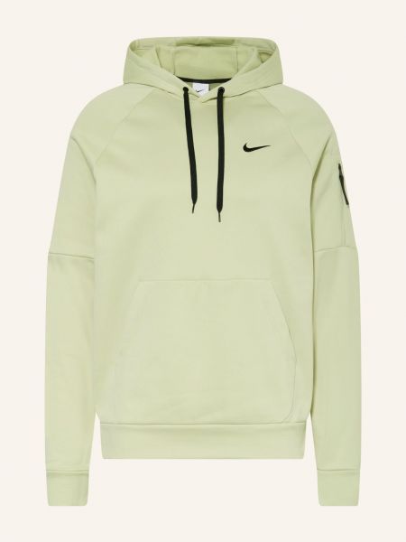 Fleecová mikina s kapucí Nike zelená