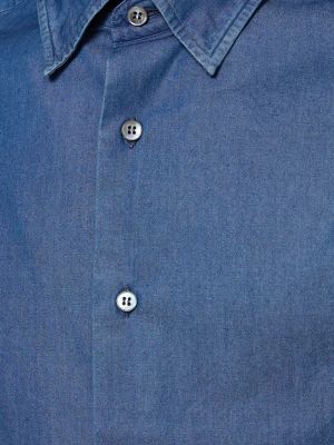 Bavlnená rifľová košeľa Brioni