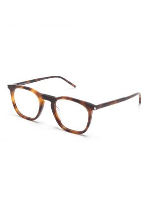 Okulary Saint Laurent Eyewear brązowe