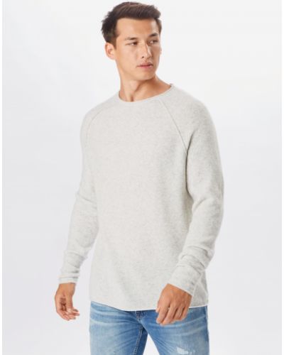 Меланжов пуловер American Vintage сиво