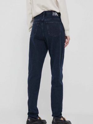 Džíny s vysokým pasem Calvin Klein Jeans