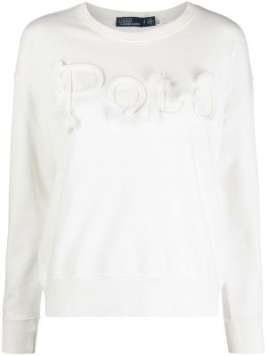 Βαμβακερός φούτερ Polo Ralph Lauren λευκό