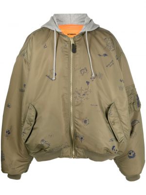 Giacca bomber con stampa Vetements
