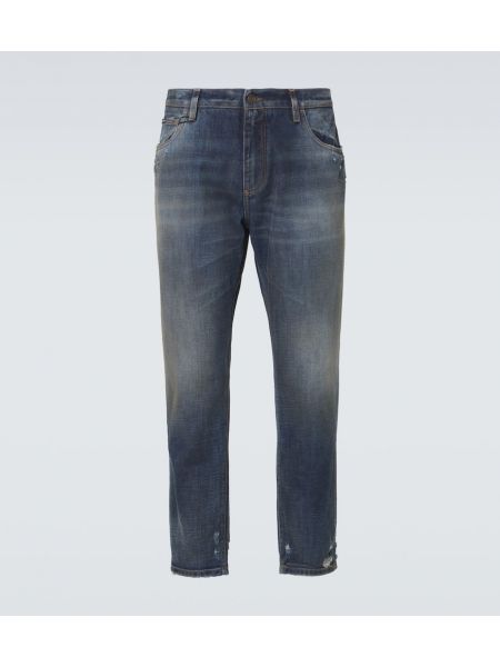 Slank nødlidende skinny jeans Dolce&gabbana blå