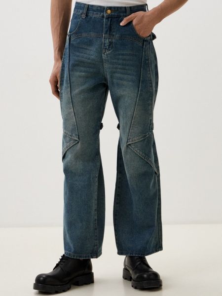 Прямые джинсы Rushbay синие