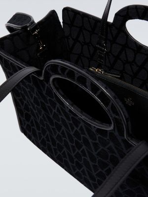 Nákupná taška Valentino Garavani čierna