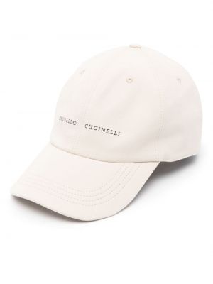 Haftowana czapka z daszkiem Brunello Cucinelli