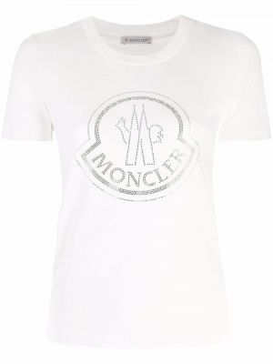Camiseta con apliques Moncler blanco