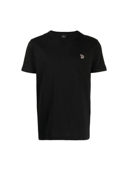 T-shirt mit rundem ausschnitt mit zebra-muster Paul Smith schwarz