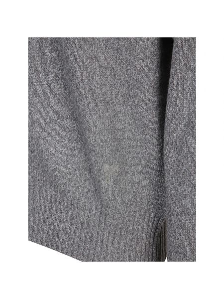 Cárdigan de lana de cachemir con estampado de cachemira Ami Paris gris