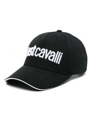 Șapcă cu broderie din bumbac Just Cavalli