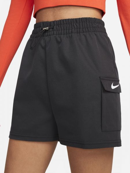 Плетеные шорты Nike черные