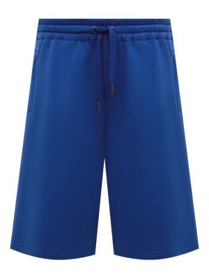 Хлопковые шорты Dolce & Gabbana синие