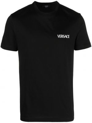 Bombažna majica s potiskom Versace