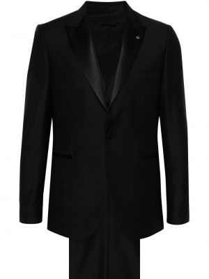 Vlněný oblek Tagliatore černý