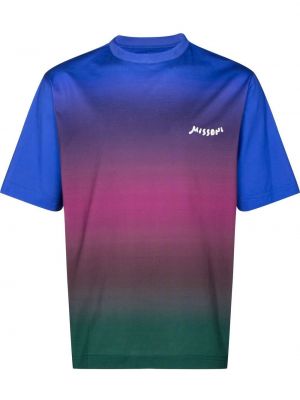 Tričko s potlačou s prechodom farieb Missoni fialová