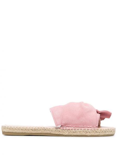 Semsket skinn espadrillos Manebi rosa