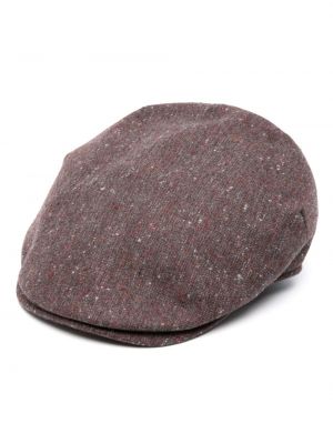 Vilnonis kepurė su snapeliu Borsalino raudona