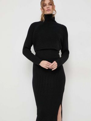Sukienka mini dopasowana Morgan czarna