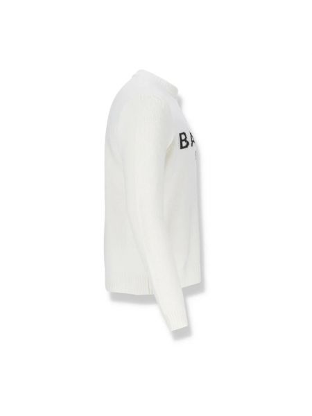 Jersey de algodón de tela jersey Balmain blanco
