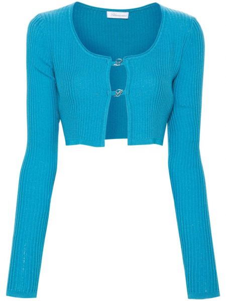 Cardigan en tricot Blumarine bleu