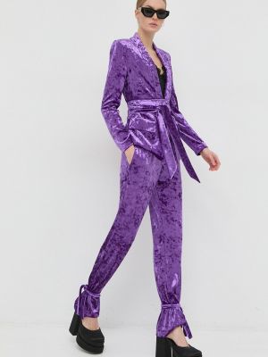 Фіолетовий однотонний піджак Patrizia Pepe