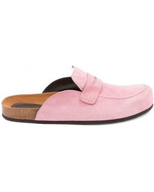 Semsket skinn mules Jw Anderson rosa